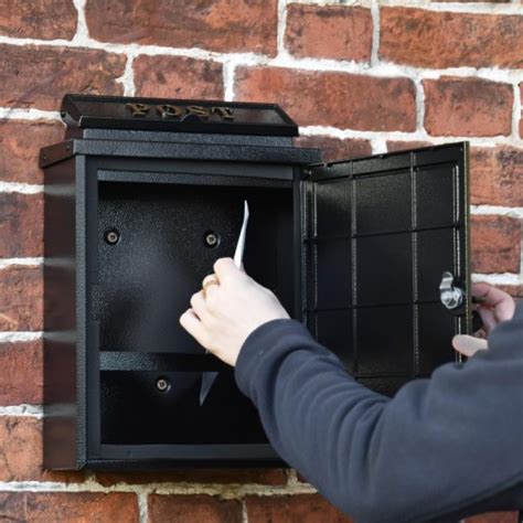 black oxford post box